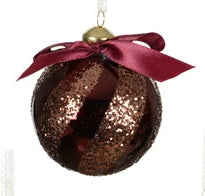 Bauble Glass Gold Decoration 4 designs