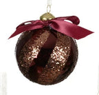Bauble Glass Gold Decoration 4 designs