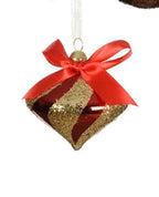 Bauble Glass Gold Decoration 4 designs