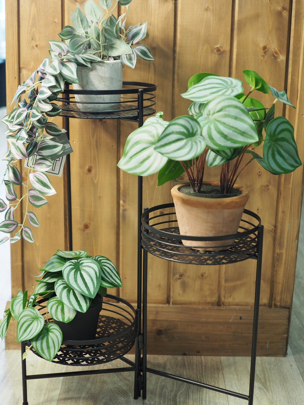 Black 3-tier plant stand