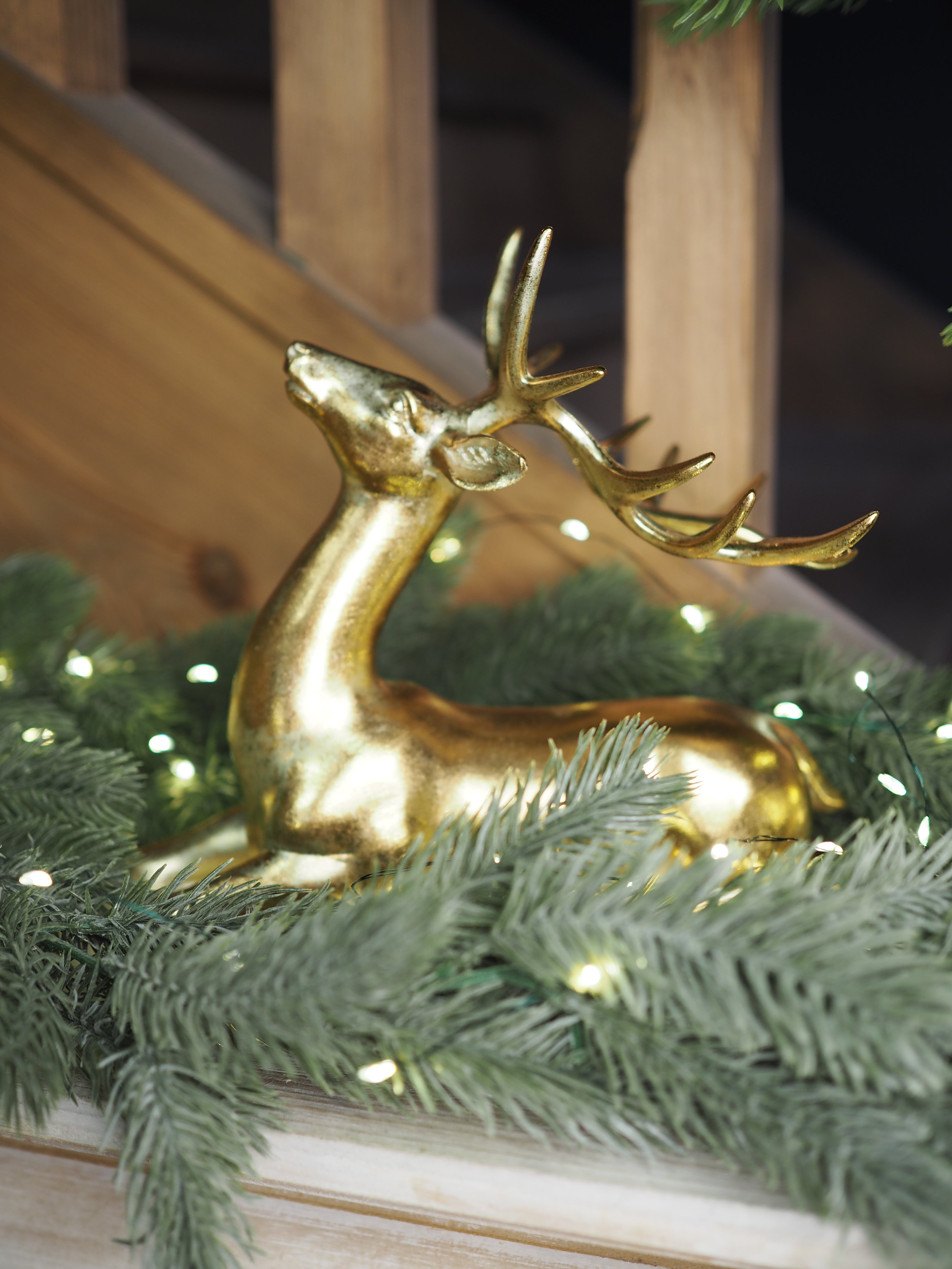 Gold majestic reindeer