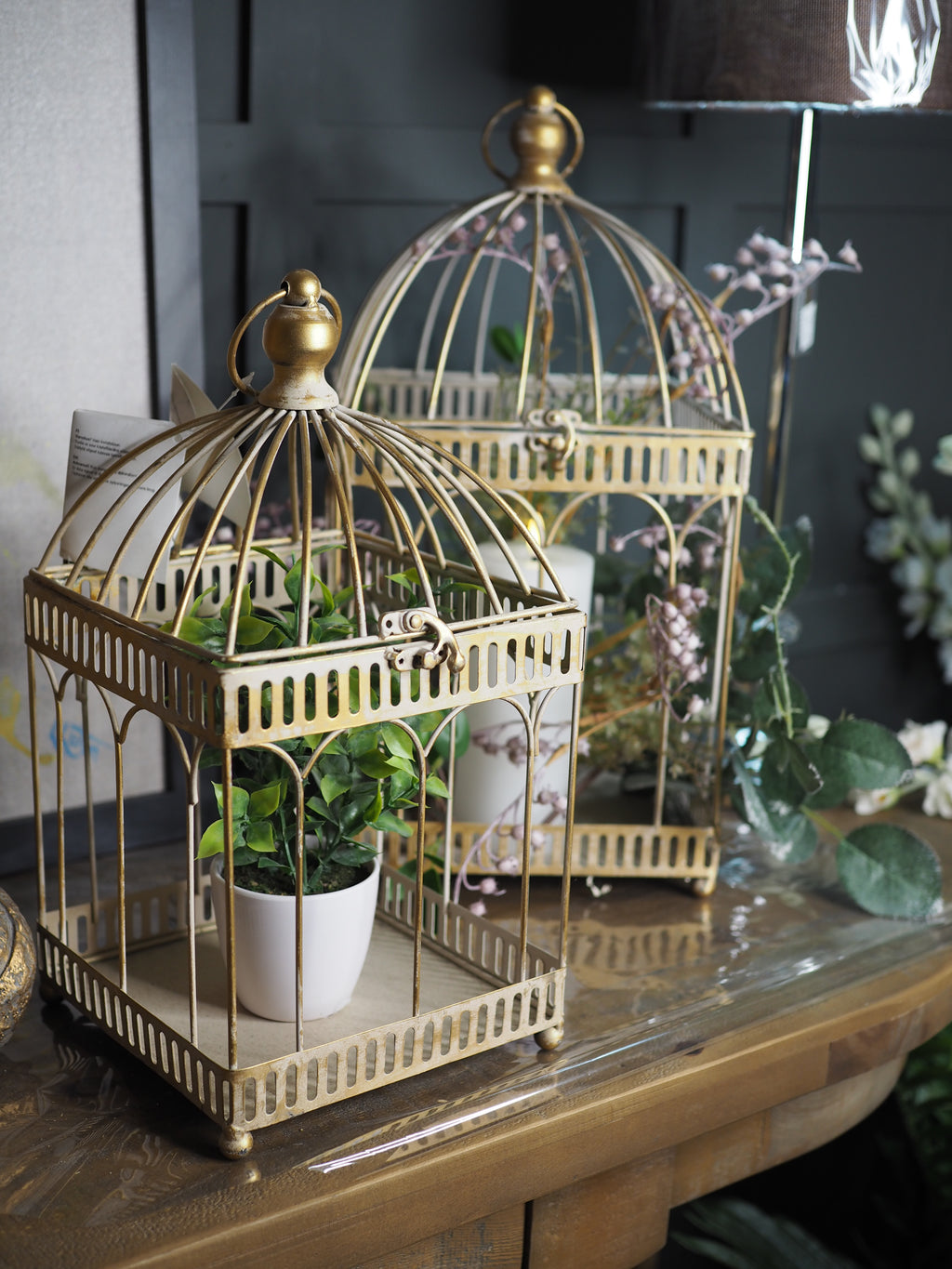 Gold Rustic Lantern
