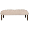 Sand button pressed footstool