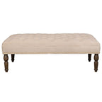 Sand button pressed footstool