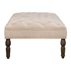 Sand button pressed footstool