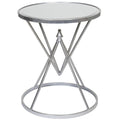 Set of black mirrored nesting tables