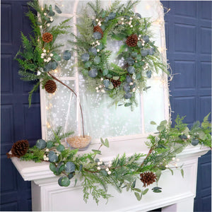 Winter premium Woodland Forest garland in ivory