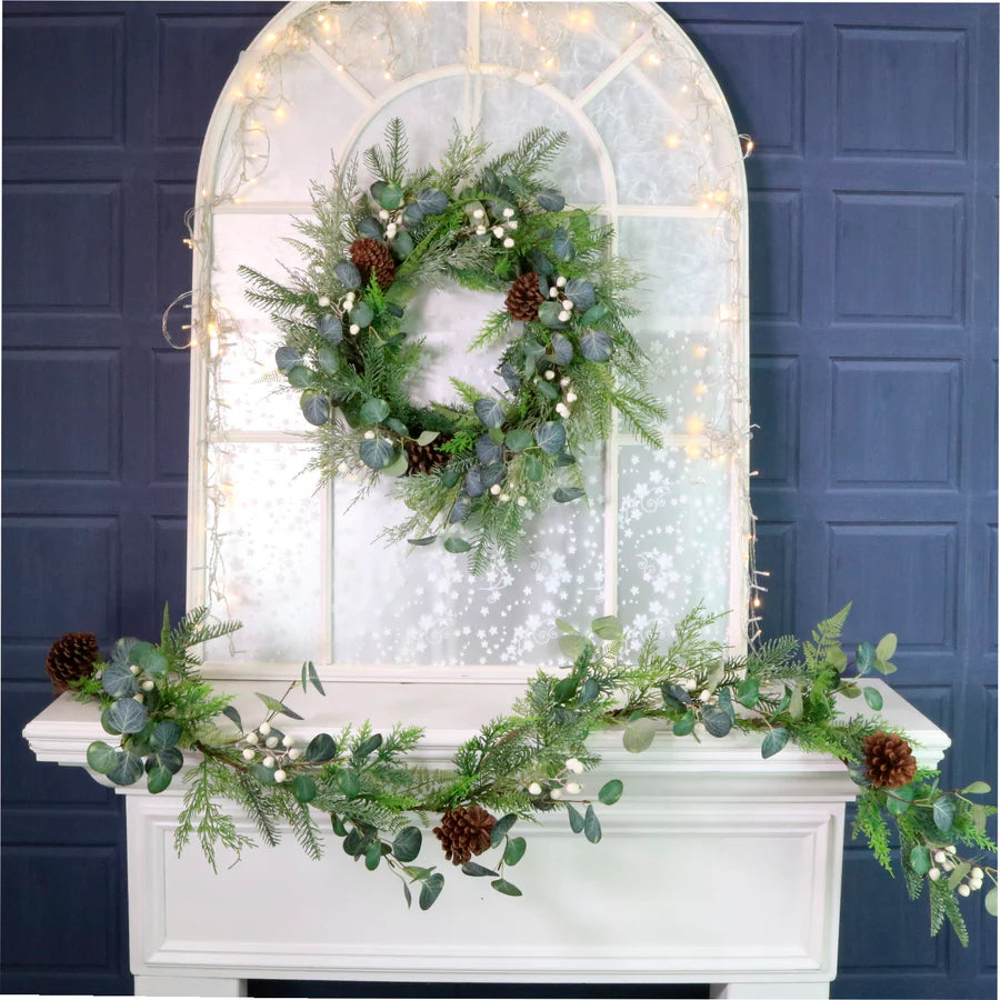 Winter premium Woodland Forest garland in ivory
