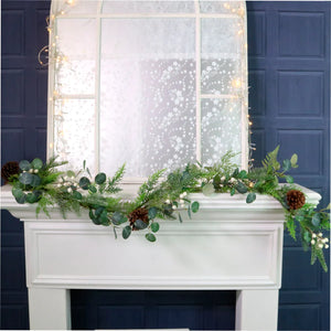 Winter premium Woodland Forest garland in ivory