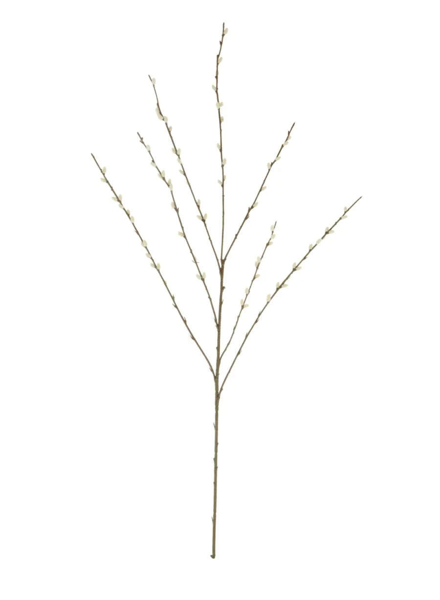 Cream pussy willow spray