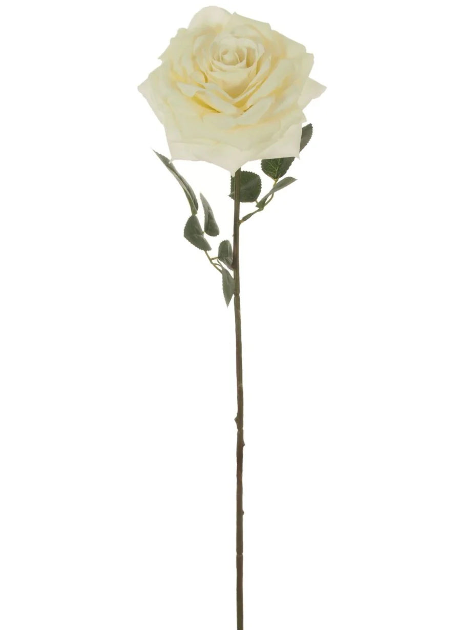 Silk single marie rose cream stem