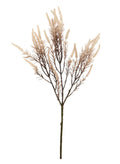 Tall flocked cream Veronica spray