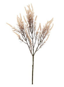 Tall flocked cream Veronica spray