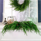 Real touch weeping Norfolk Pine swag