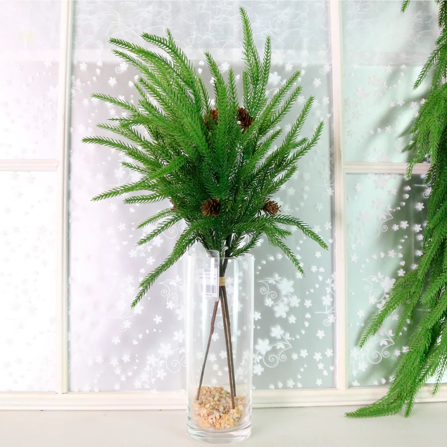 Real touch weeping Norfolk pine handtie