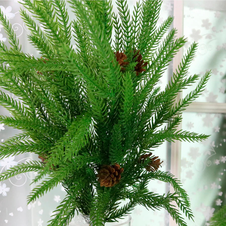 Real touch weeping Norfolk pine handtie