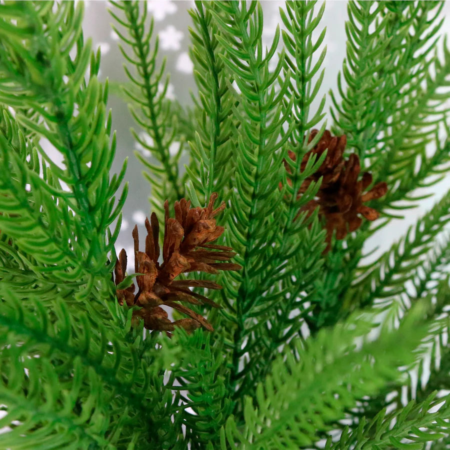 Real touch weeping Norfolk pine handtie