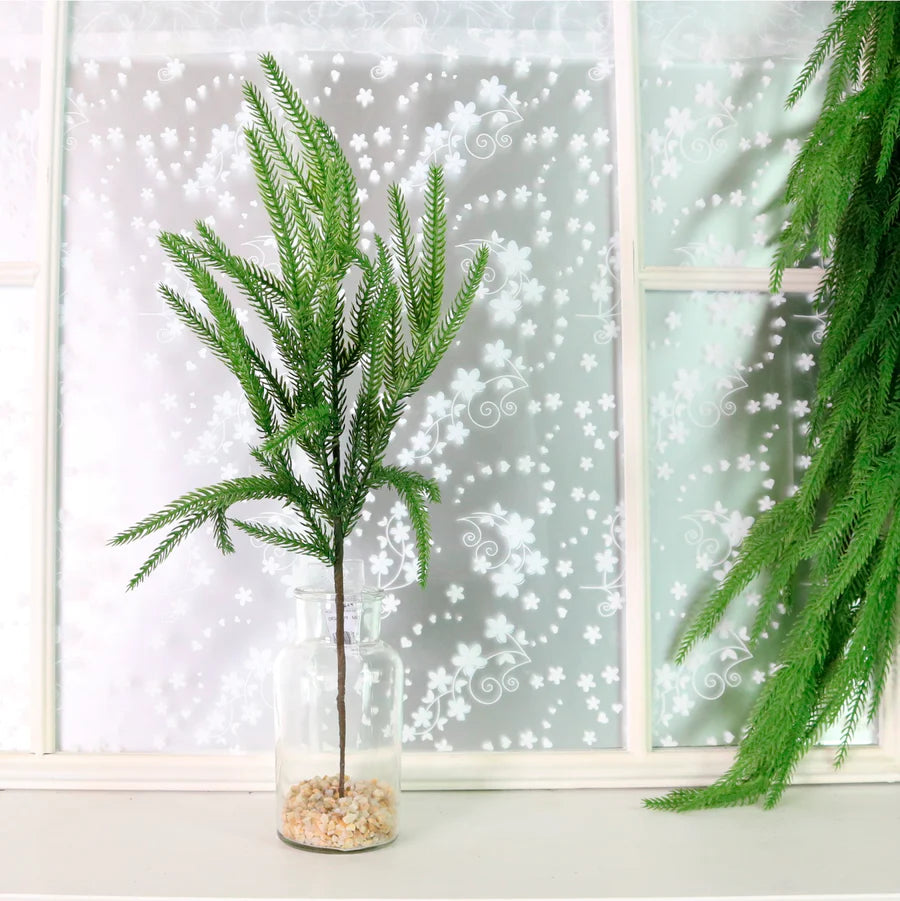 Real touch weeping Norfolk pine pick
