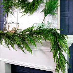 Real touch Norfolk pine garland