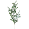 Snow flocked Norway spruce spray