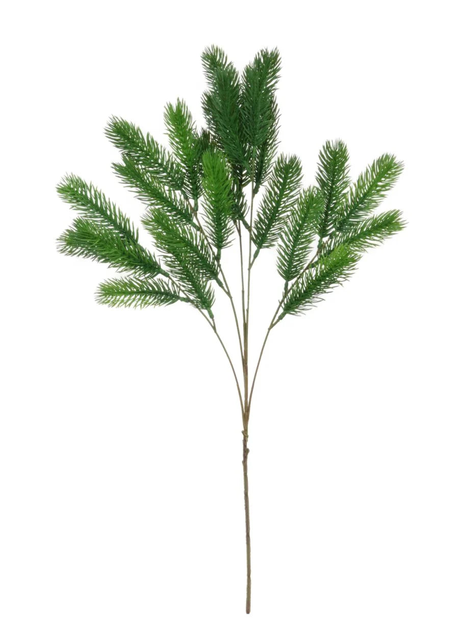 Dark green Christmas spruce spray
