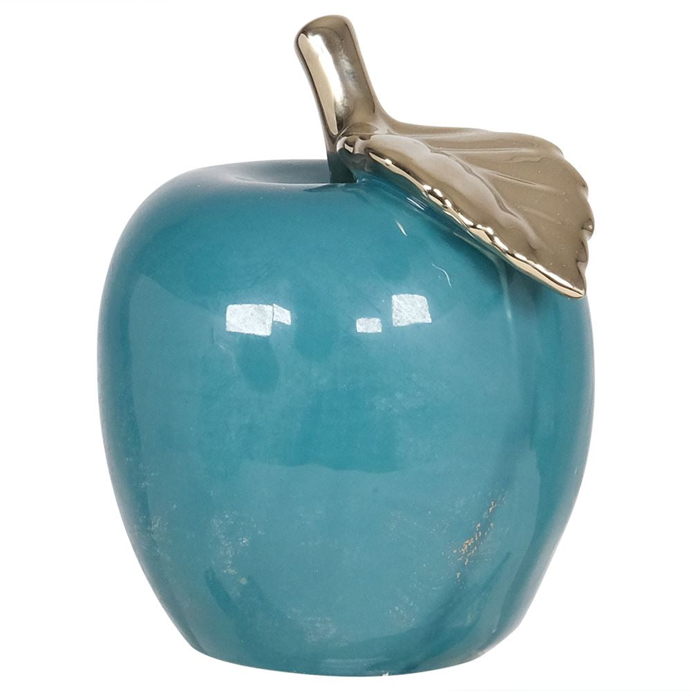 Glossy teal apple