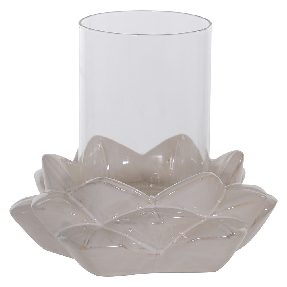 Bari small lotus candle holder