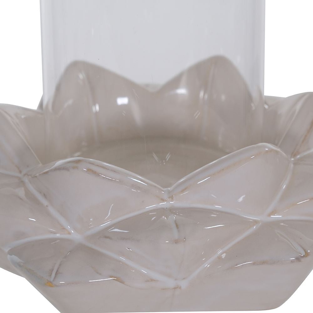 Bari small lotus candle holder