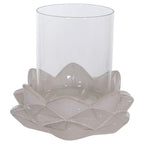 Bari large lotus candle holder