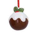 Ceramic Christmas pudding hanging dec