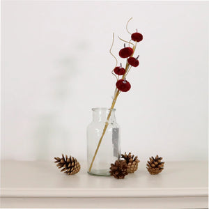 Mini burgundy velvet pumpkin spray