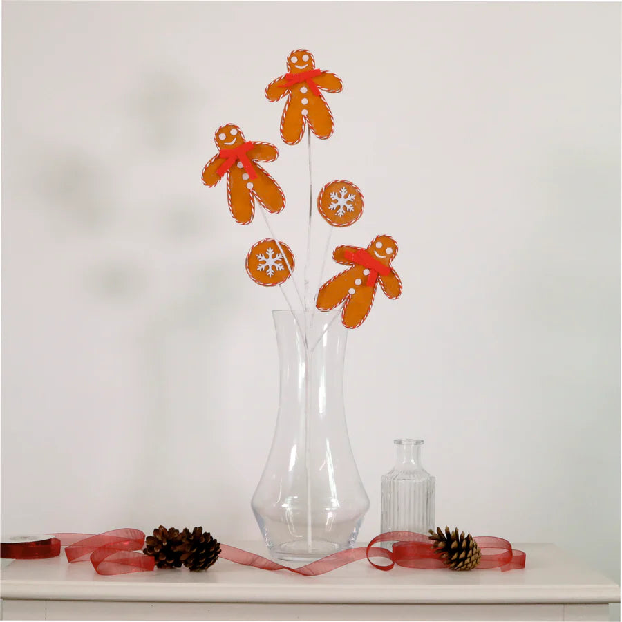 Festive Gingerbread pick