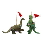 Dinosaur with Christmas lights dec