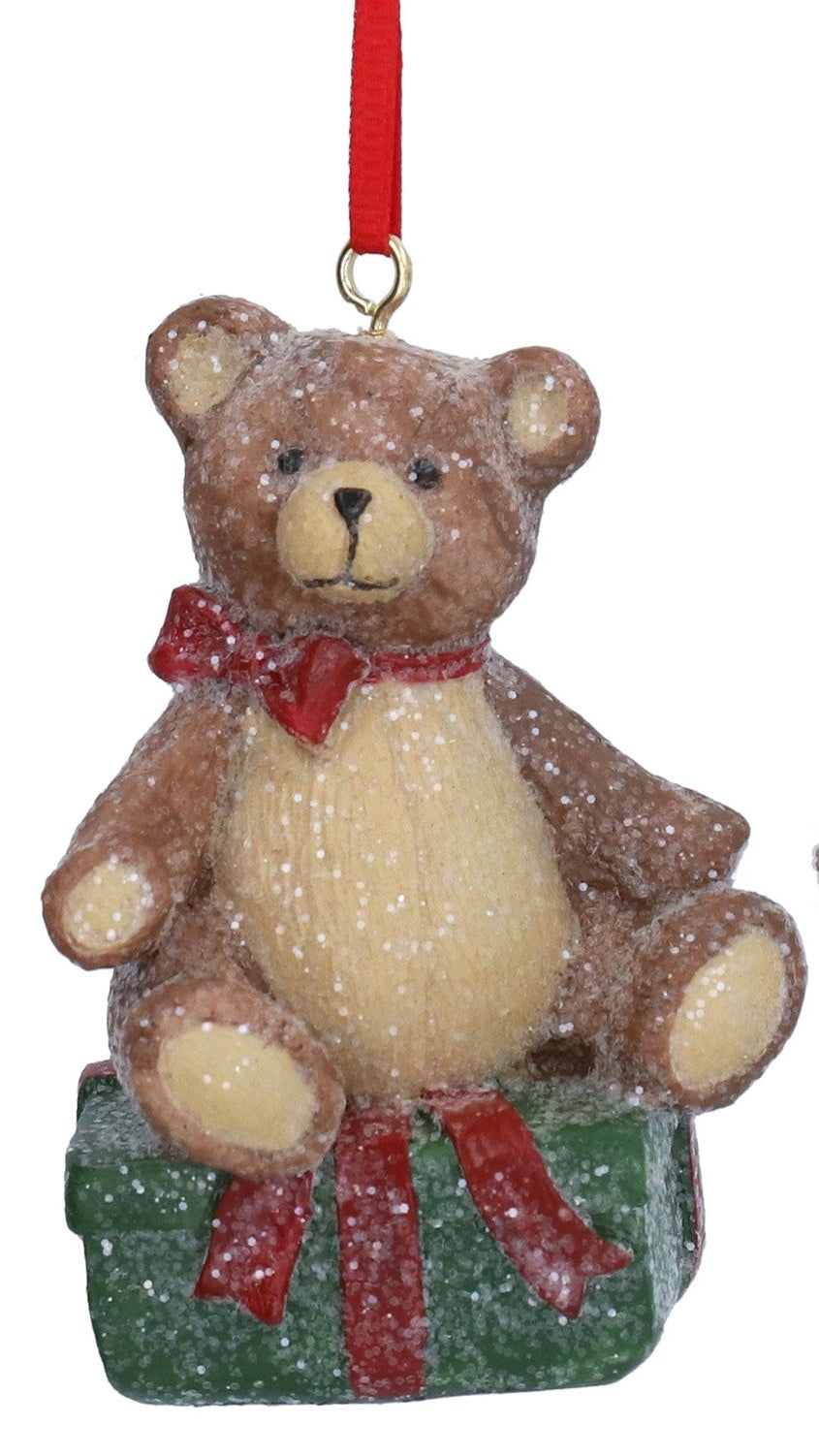 Cute Christmas teddy hanging dec
