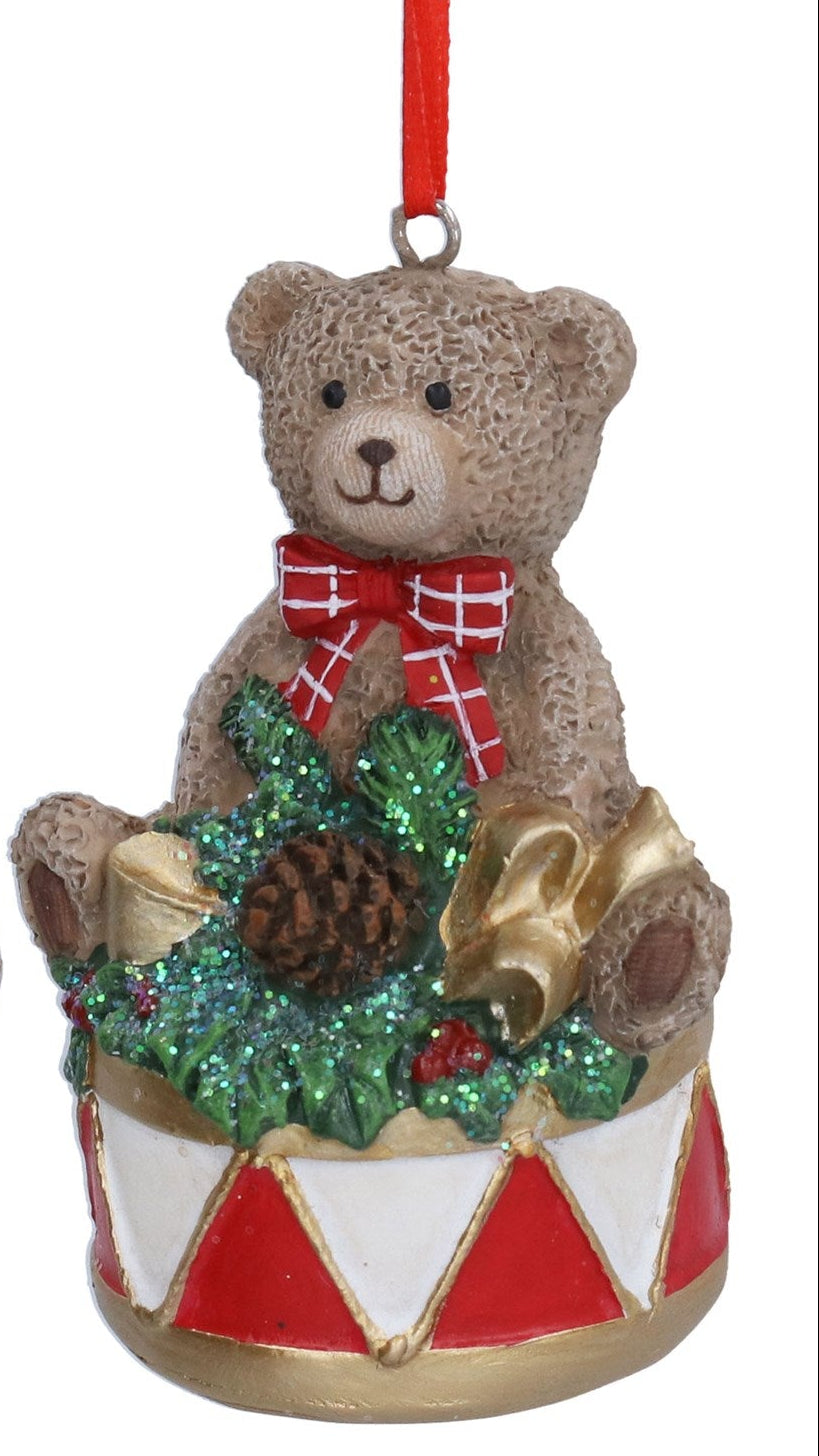 Cute Christmas teddy hanging dec