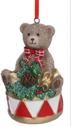 Cute Christmas teddy hanging dec