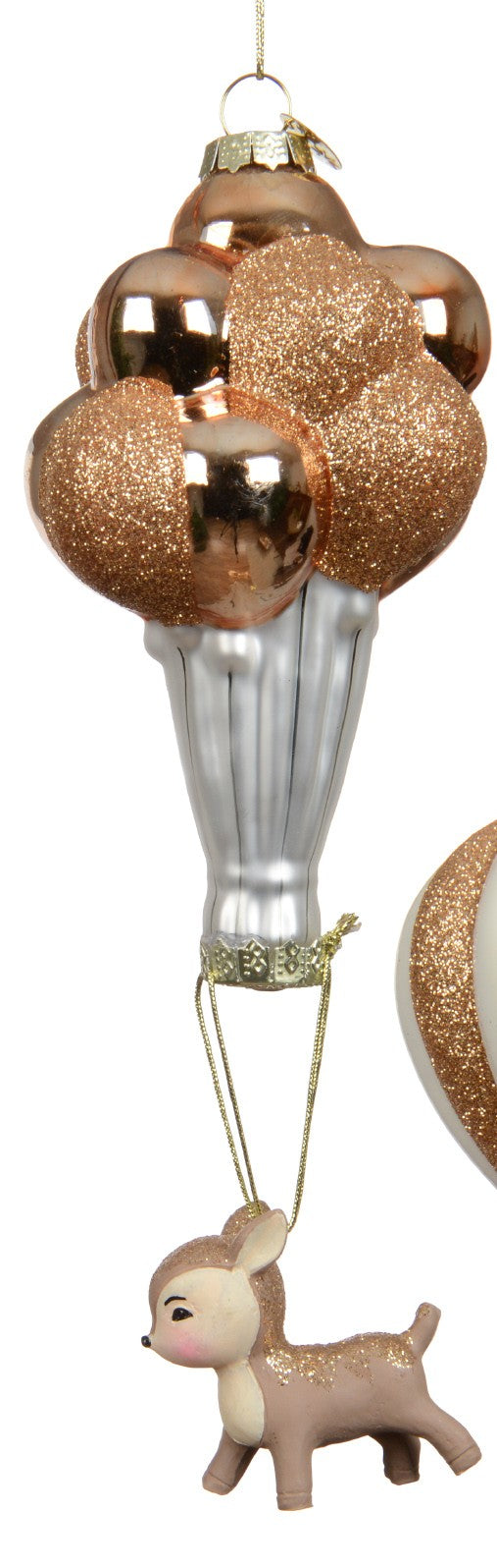 New baby hot air balloon glass hanging decoration