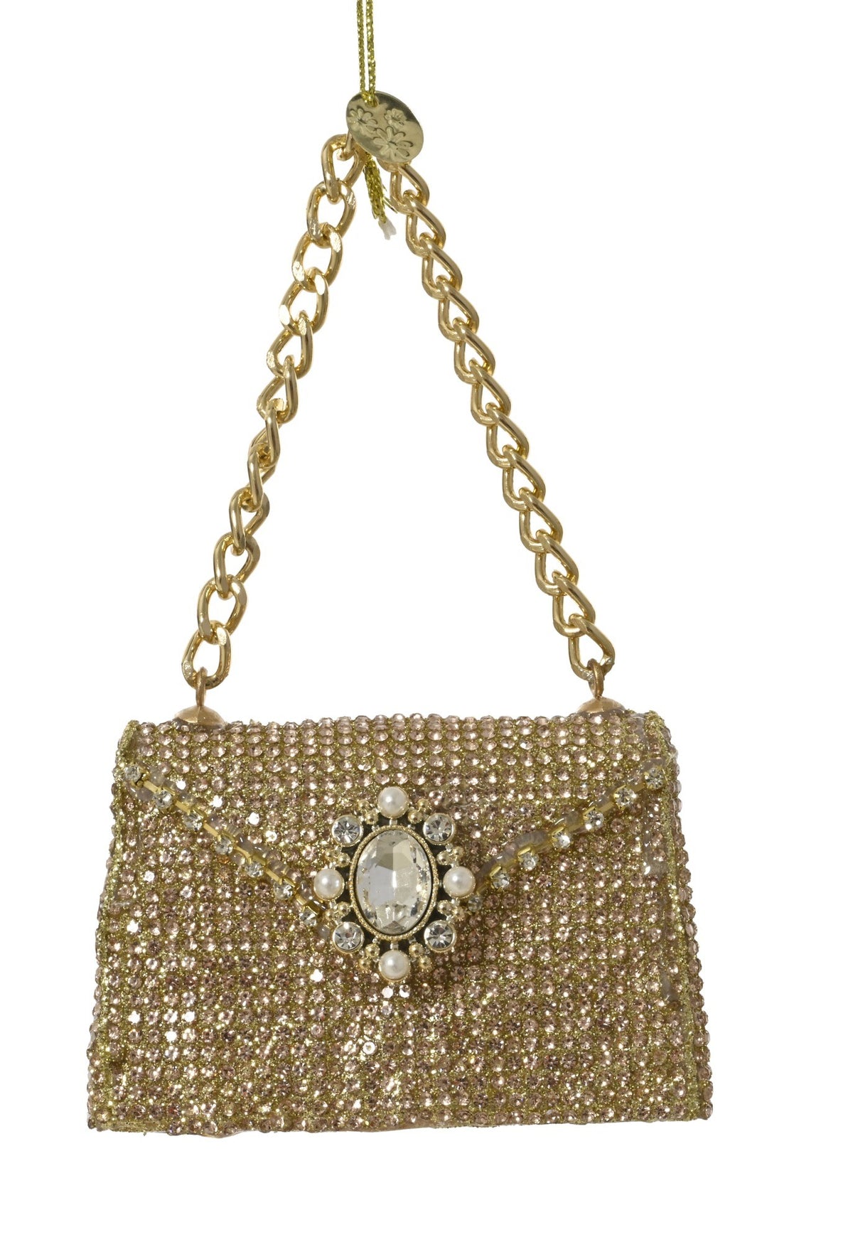 Diamond encrusted handbag/shoe glass hanging decoration