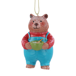 Baby bear hanging decoration