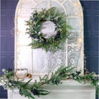 Winter premium garland in blue