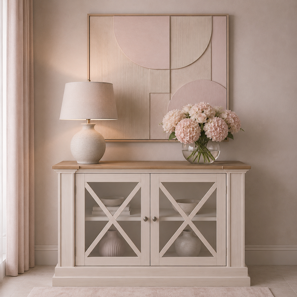 Bilbury putty 2 door sideboard