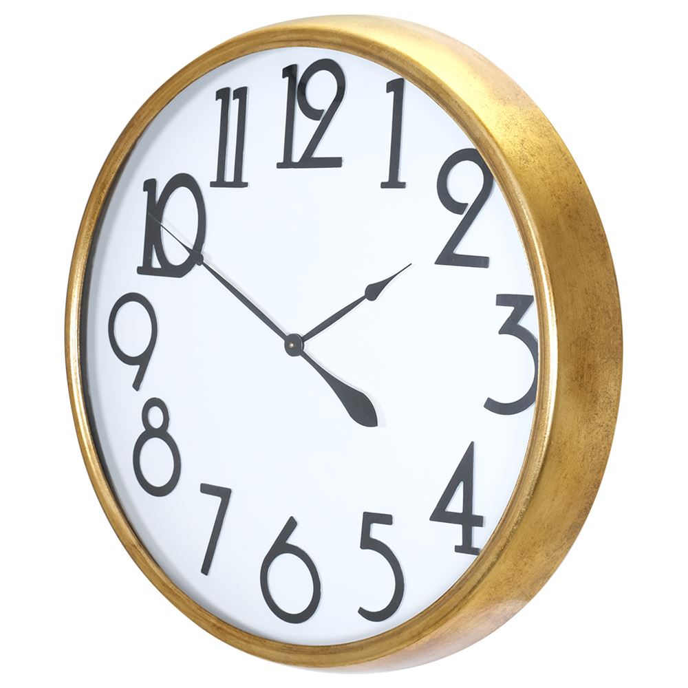 Stylish wall clock with large numbers