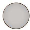 Large round antique brass mirror 120cm
