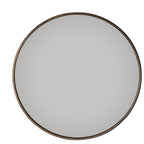 Large round antique brass mirror 120cm