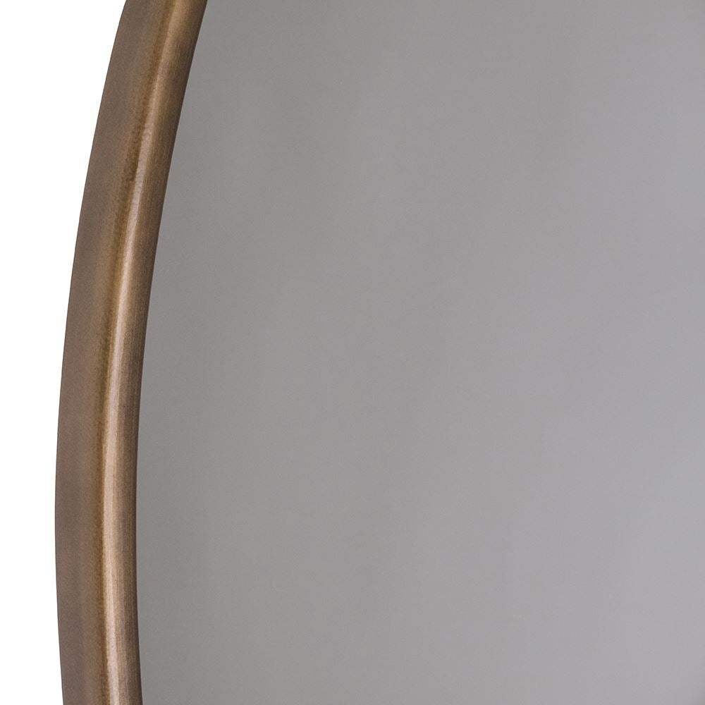 Gold metal wall mirror 70cm