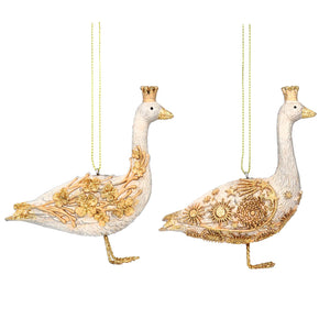 Two tone gold metal wing goose (2 styles)