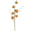 Sunset orange mini velvet pumpkin spray
