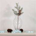 Frosted snowberry & pinecones pick