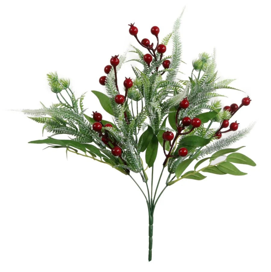 Christmas red berry bunch