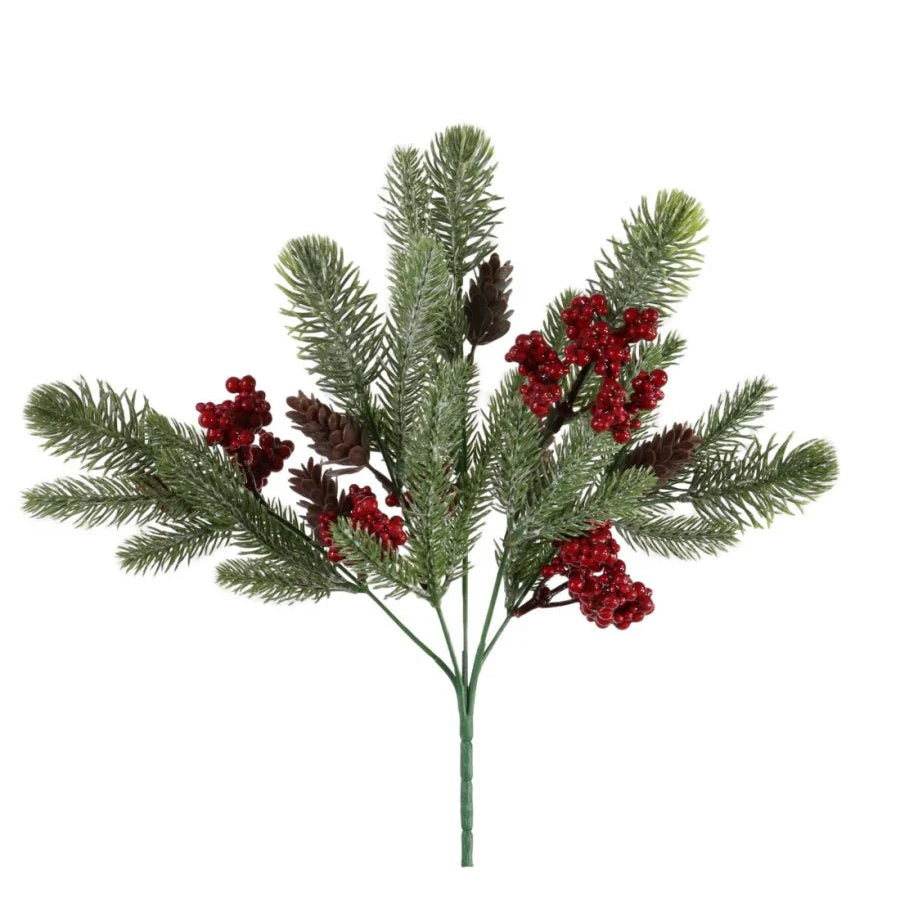 Christmas red berry bunch